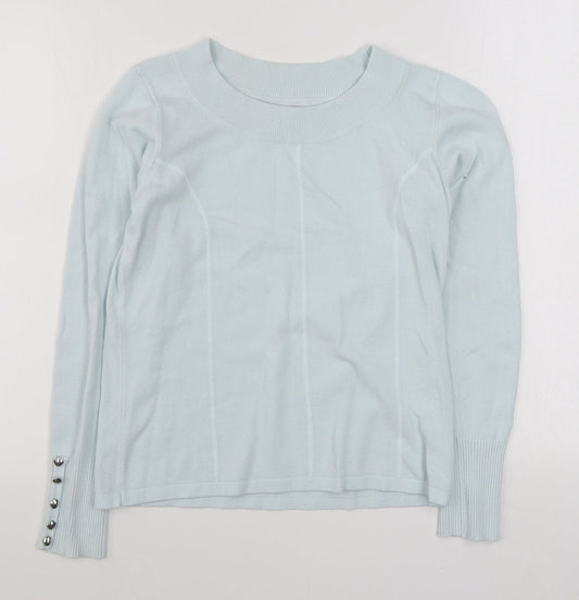 Womens UK Size S Micha Blue Pullover Jumper