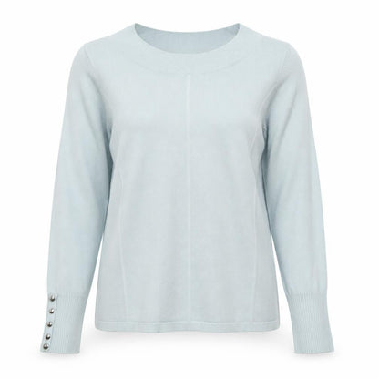 Womens UK Size S Micha Blue Pullover Jumper