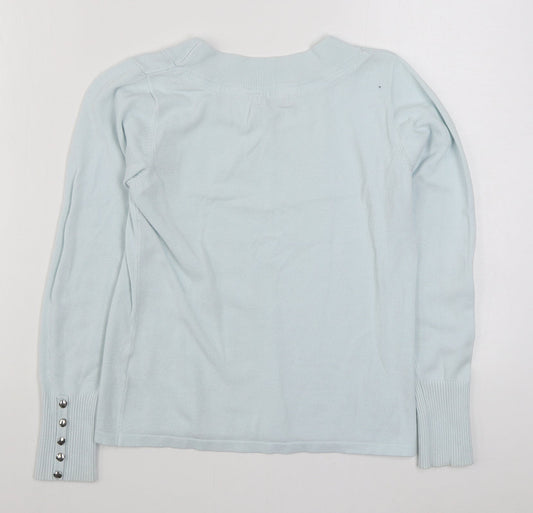 Womens UK Size S Micha Blue Pullover Jumper