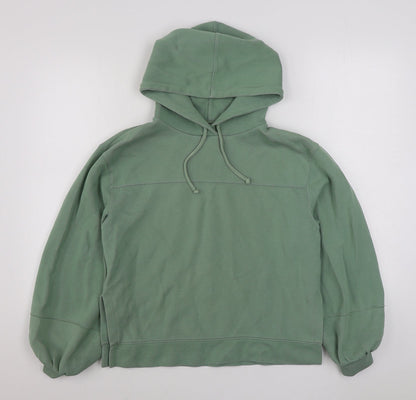 Topshop Womens Green  Viscose Pullover Hoodie Size S  Pullover