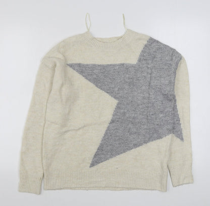 Womens UK Size 8 Principles Beige Pullover Jumper