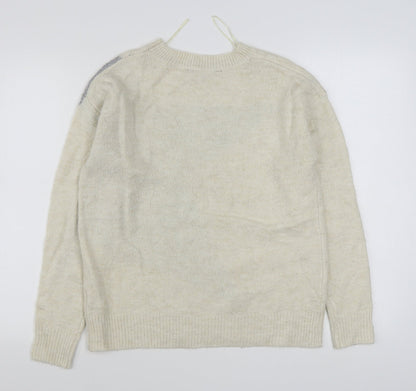 Womens UK Size 8 Principles Beige Pullover Jumper