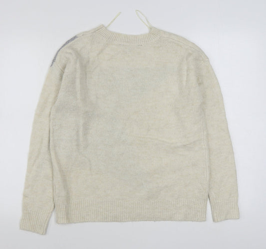 Womens UK Size 8 Principles Beige Pullover Jumper