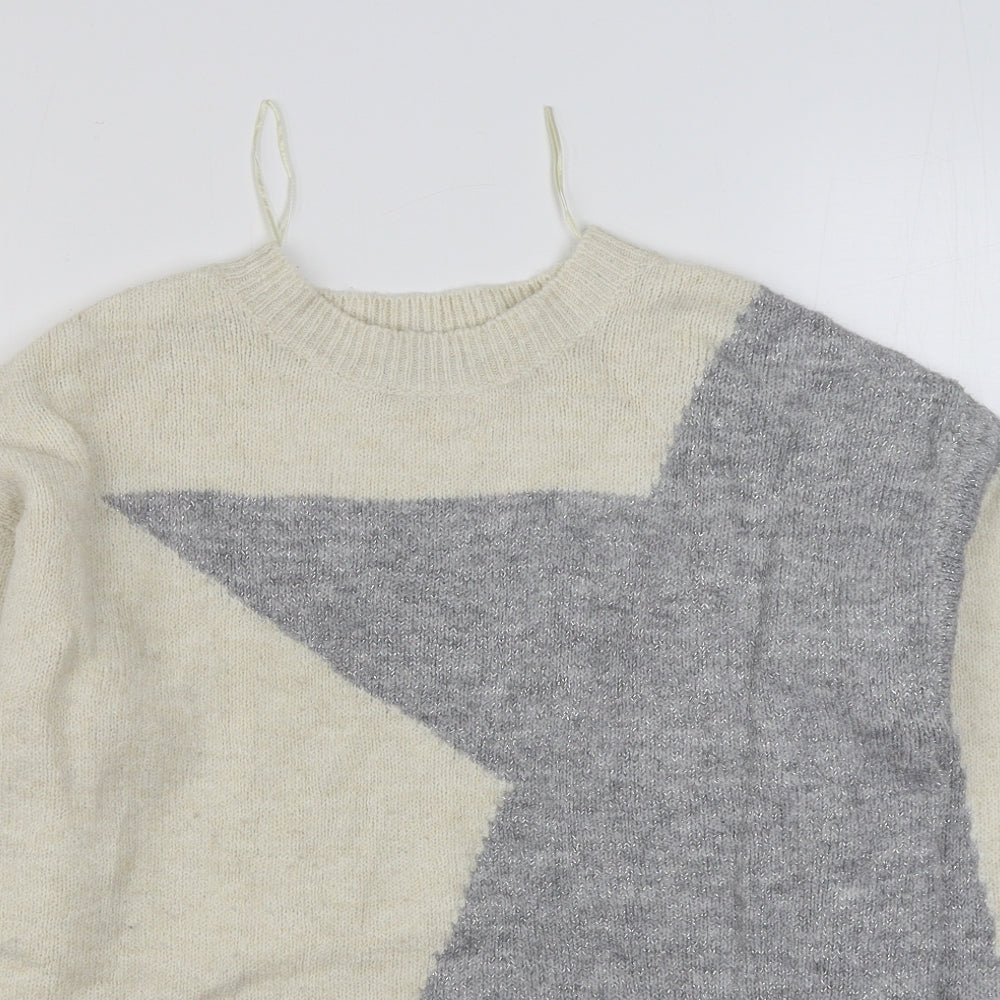Womens UK Size 8 Principles Beige Pullover Jumper