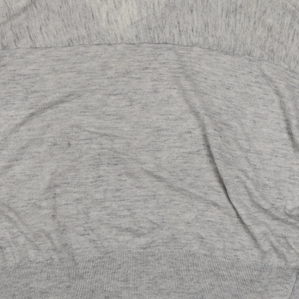 Womens UK Size S Mango Grey Pullover Jumper