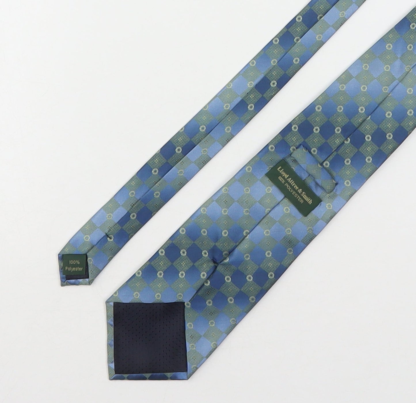 Lloyd Attree & Smith Mens Multicoloured Plaids & Checks Polyester Pointed Tie One Size