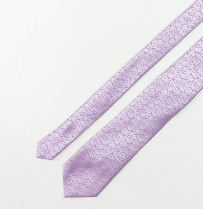 Michelsons Mens Pink Geometric Silk Pointed Tie One Size