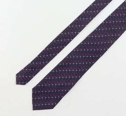Skopes Mens Multicoloured Geometric Polyester Pointed Tie One Size