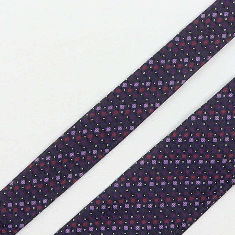 Skopes Mens Multicoloured Geometric Polyester Pointed Tie One Size