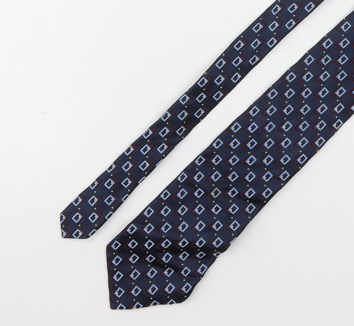 Mens Frangi Multicoloured Geometric  Pointed Tie