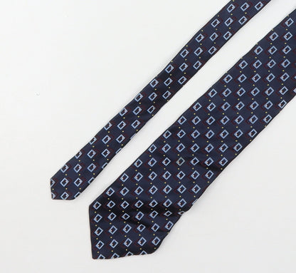 Mens Frangi Multicoloured Geometric  Pointed Tie