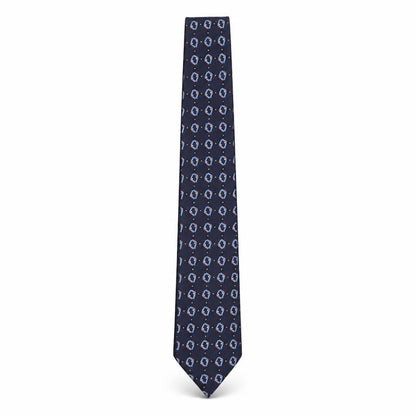 Mens Frangi Multicoloured Geometric  Pointed Tie