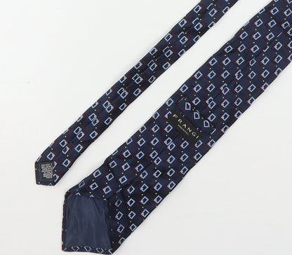 Mens Frangi Multicoloured Geometric  Pointed Tie