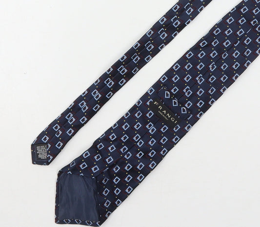Mens Frangi Multicoloured Geometric  Pointed Tie
