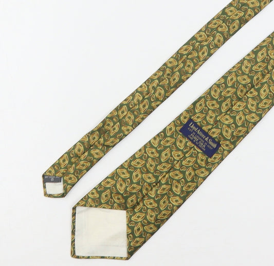 Lloyd Attree & Smith Mens Multicoloured Geometric Silk Pointed Tie One Size