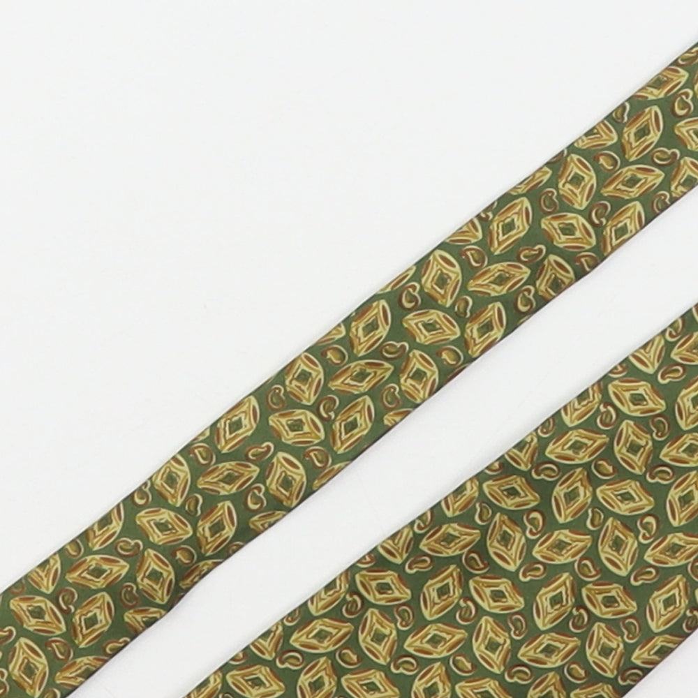 Lloyd Attree & Smith Mens Multicoloured Geometric Silk Pointed Tie One Size