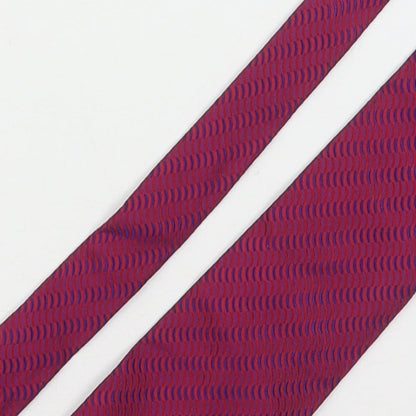 Linea Mens Multicoloured Striped Silk Pointed Tie One Size