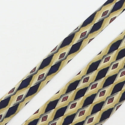 Lloyd Attree & Smith Mens Multicoloured Geometric Silk Pointed Tie One Size