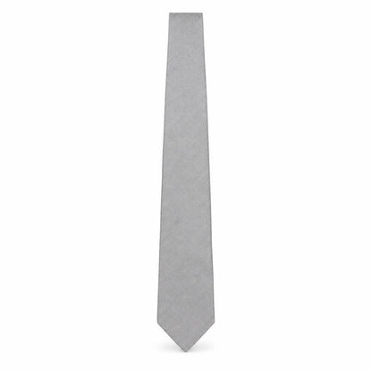 Mens Tie Rack Grey Striped  Pointed Tie
