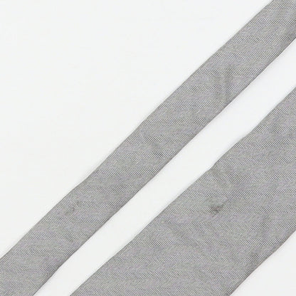 Tie Rack Mens Grey Striped Silk Pointed Tie One Size