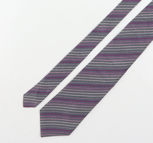 Autograph Mens Multicoloured Polka Dot Silk Pointed Tie One Size