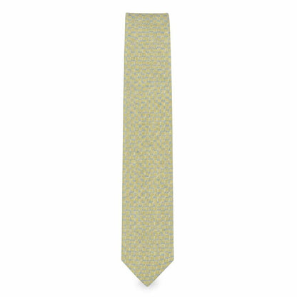 Mens Cezan Multicoloured Geometric  Pointed Tie