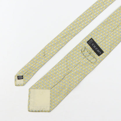 Mens Cezan Multicoloured Geometric  Pointed Tie
