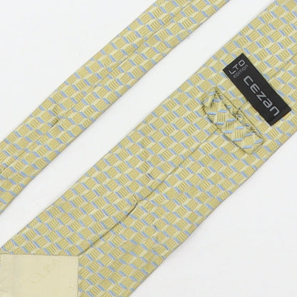 Mens Cezan Multicoloured Geometric  Pointed Tie