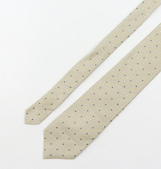 Michelsons  Mens Multicoloured Plaids & Checks Silk Pointed Tie One Size