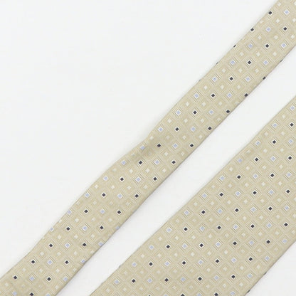 Michelsons  Mens Multicoloured Plaids & Checks Silk Pointed Tie One Size