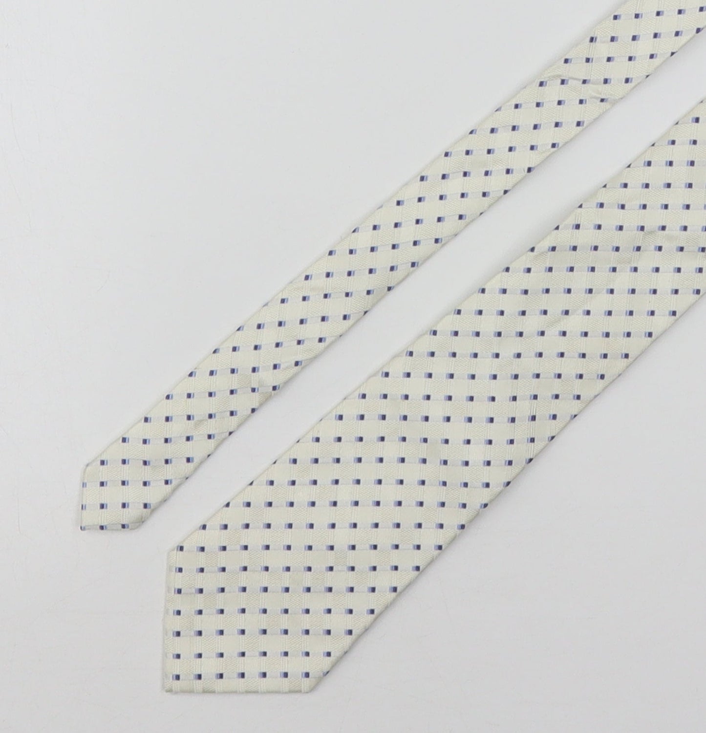 Preworn Mens Multicoloured Plaids & Checks Silk Pointed Tie One Size