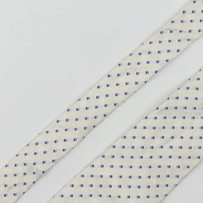 Preworn Mens Multicoloured Plaids & Checks Silk Pointed Tie One Size