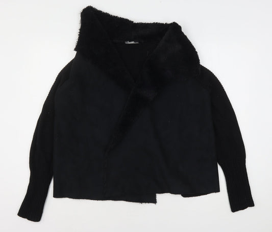 Womens UK Size 14 South Black Cardigan Jumper
