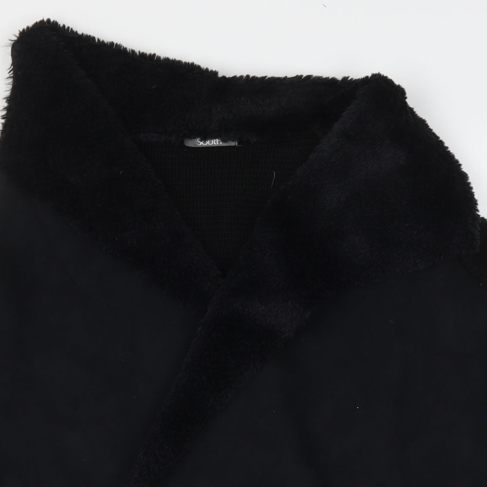 Womens UK Size 14 South Black Cardigan Jumper