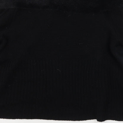 Womens UK Size 14 South Black Cardigan Jumper