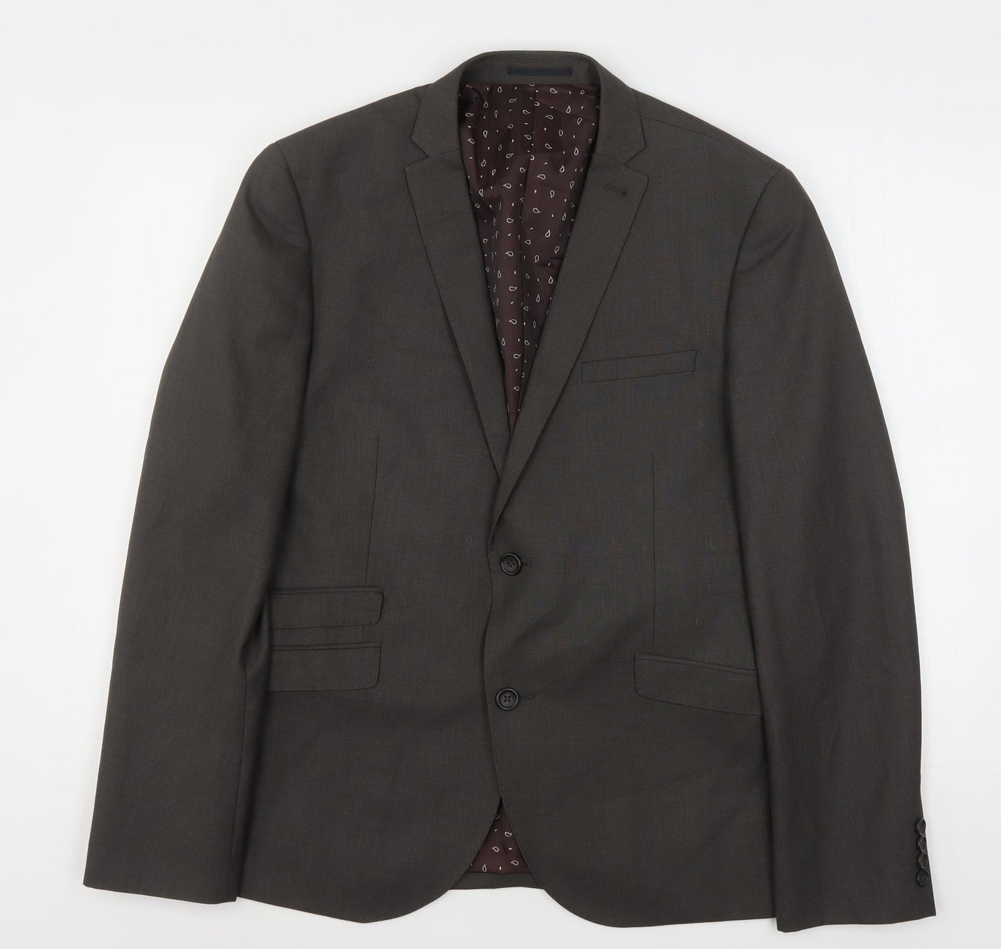 Mens UK Size 42 NEXT Regular Brown Suit Jacket