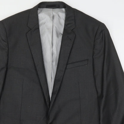 Mens UK Size 42 Butler & Webb Regular Grey Suit Jacket