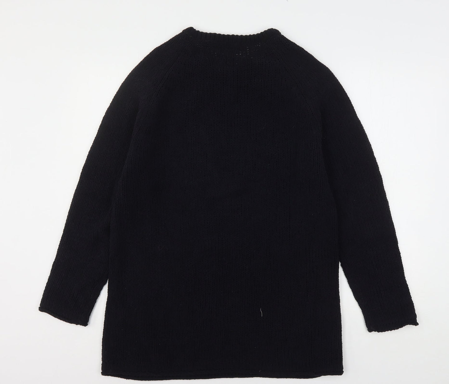 Dissident Mens Black Round Neck  Polyester Pullover Jumper Size M