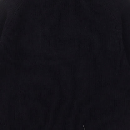 Dissident Mens Black Round Neck  Polyester Pullover Jumper Size M