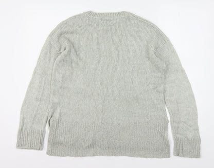 Womens UK Size M New Look Grey Pullover Jumper