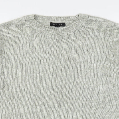 Womens UK Size M New Look Grey Pullover Jumper