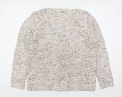 Womens UK Size 14 Debenhams Beige Pullover Jumper