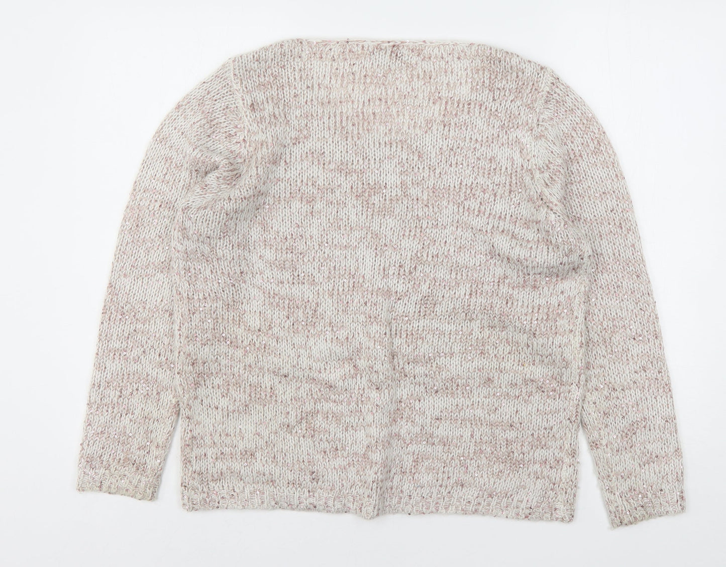 Womens UK Size 14 Debenhams Beige Pullover Jumper