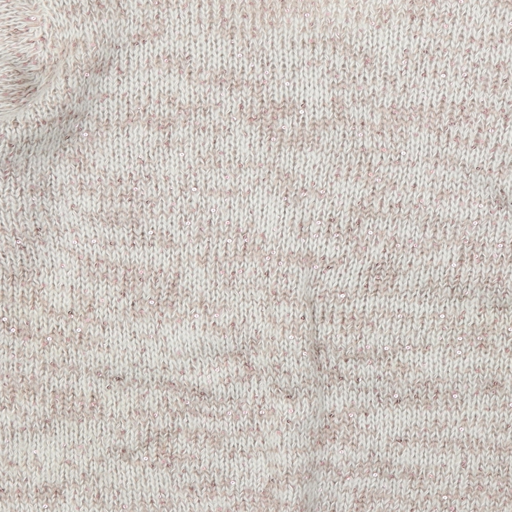 Womens UK Size 14 Debenhams Beige Pullover Jumper