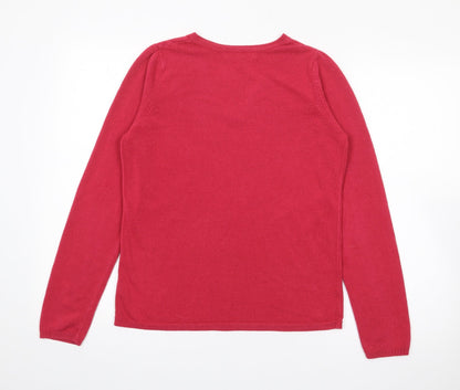 Womens UK Size 12 Marks and Spencer Pink Pullover Jumper