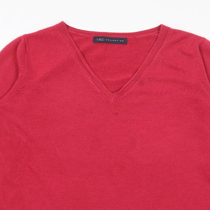 Womens UK Size 12 Marks and Spencer Pink Pullover Jumper