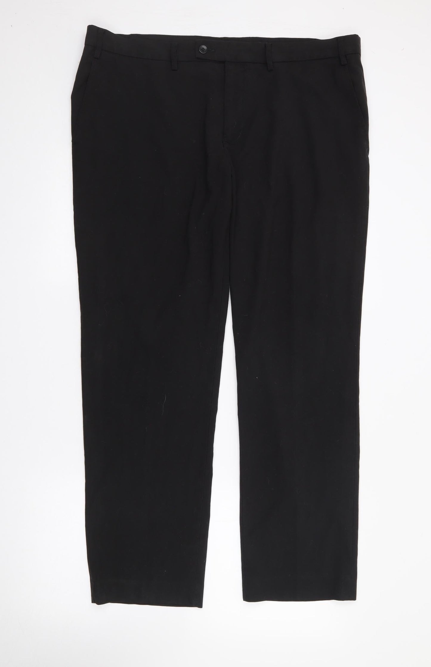 F&F Womens Black  Polyester Trousers  Size 40 in L29 in Regular