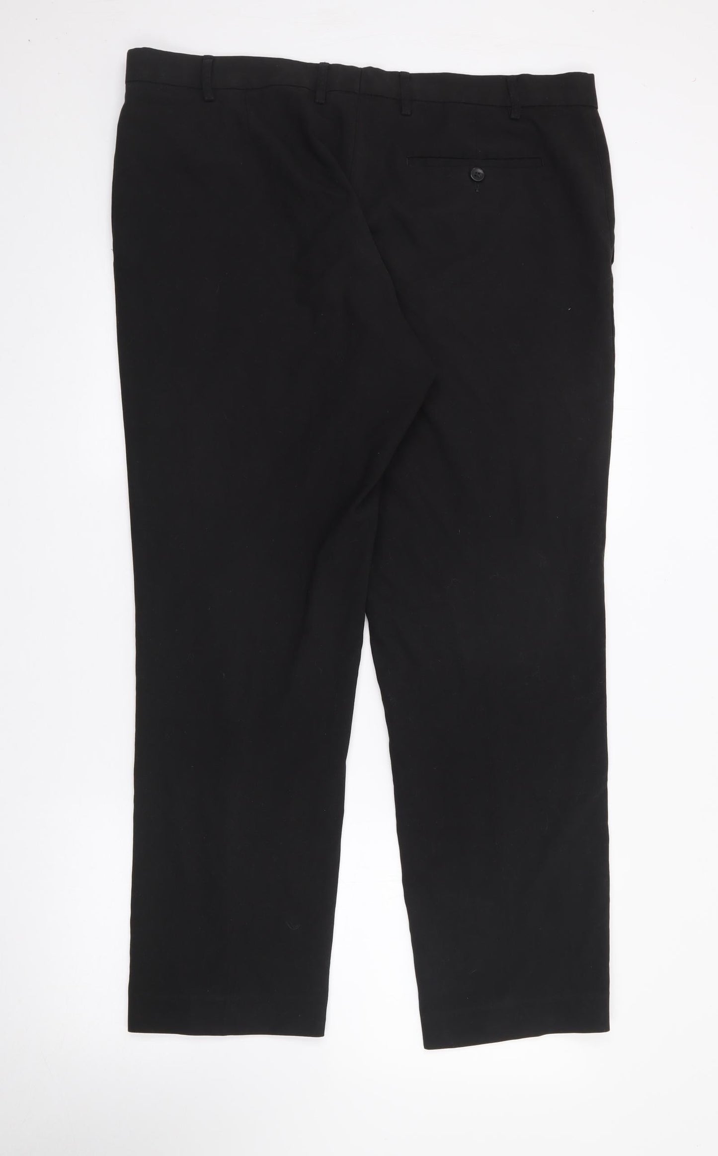 F&F Womens Black  Polyester Trousers  Size 40 in L29 in Regular