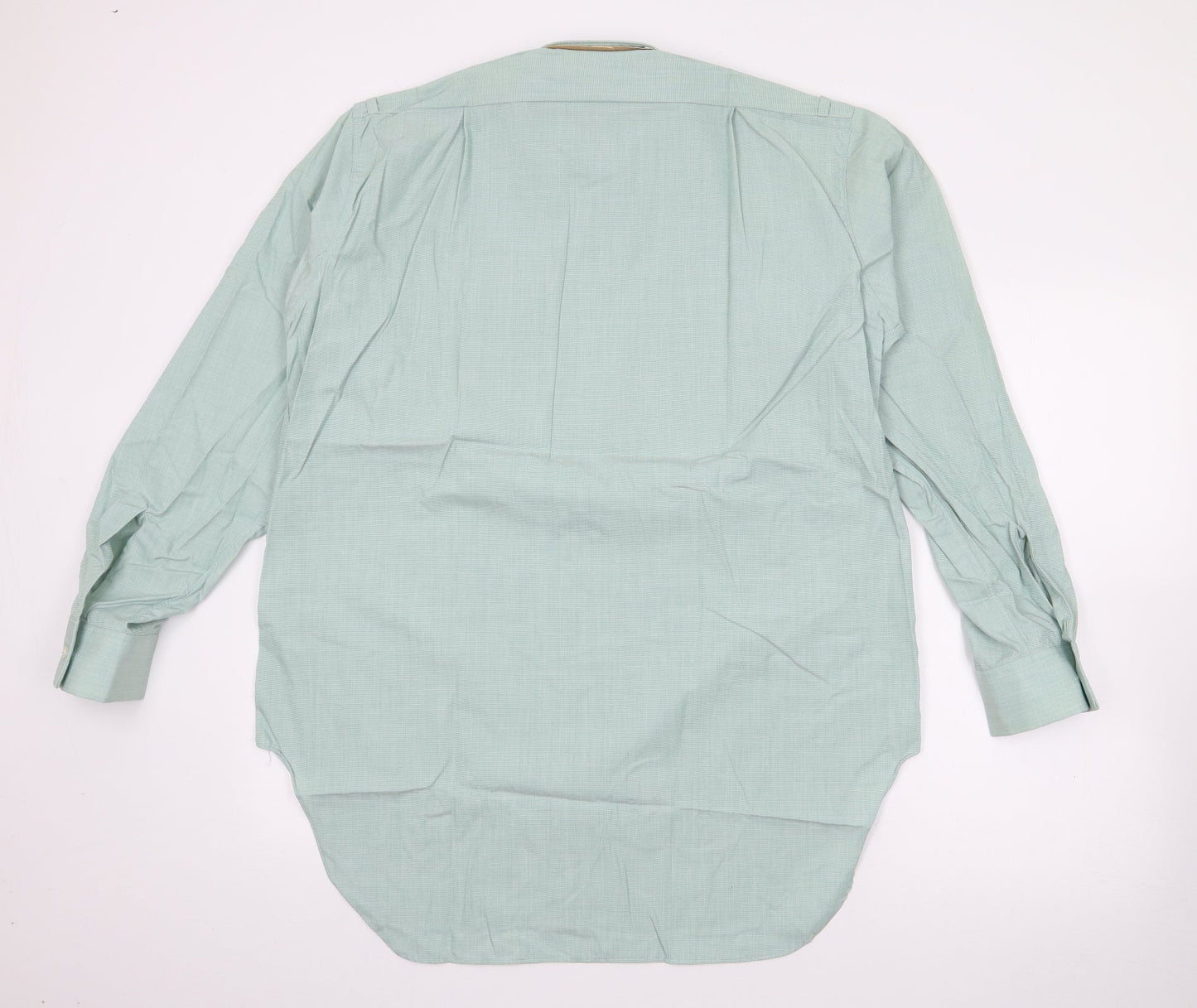 Mens UK Size 15.5 Mark Caine Green  Button-Up Long Sleeve Casual Shirt