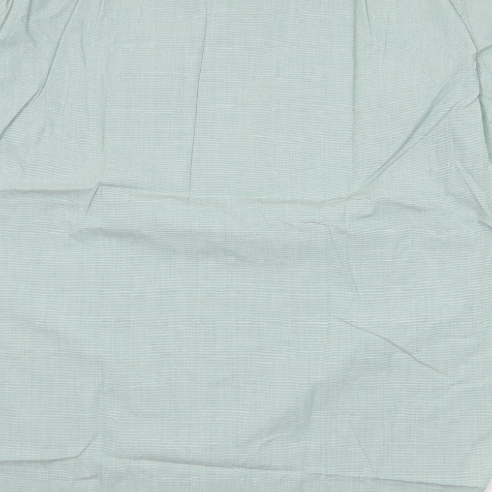 Mens UK Size 15.5 Mark Caine Green  Button-Up Long Sleeve Casual Shirt